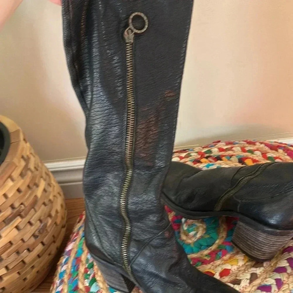 Fiorentini + Baker black leather  high boots - Picture 5 of 10